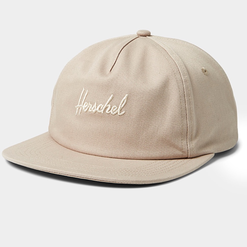 Herschel cream sand 100% cotton scout cap hat NWT